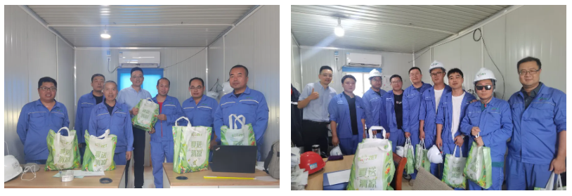 关怀一线 致敬匠心 | EBpay开展项目现场夏日“送清凉”慰问活动